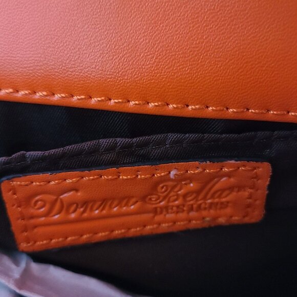 Donna Bella Designs Crossbody Bag Orange NWT - Picture 8 of 12